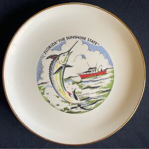 Florida Sunshine State Souvenir Plate